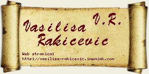 Vasilisa Rakićević vizit kartica